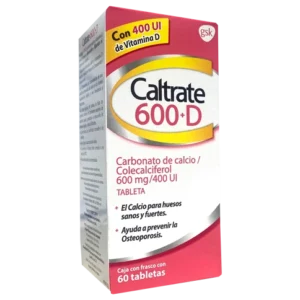 CALTRATE 600+D (60 TABLETAS)