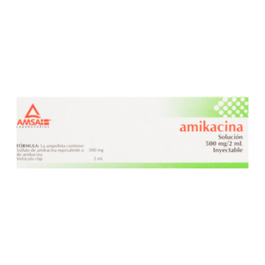 AMIKACINA 500 MG (VENTA CON RECETA)