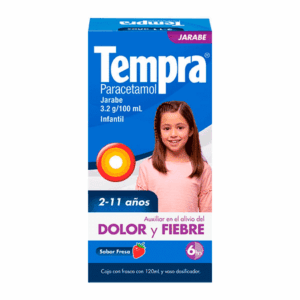 TEMPRA INFANTIL 3.2G/100ML FRASCO CON 120 ML Y VASO DOSIFICADOR