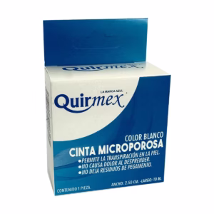 CINTA MICROPORE BLANCA QUIRMEX