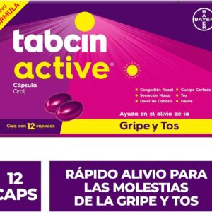 TABCIN ACTIVE (12 CÁPSULAS)